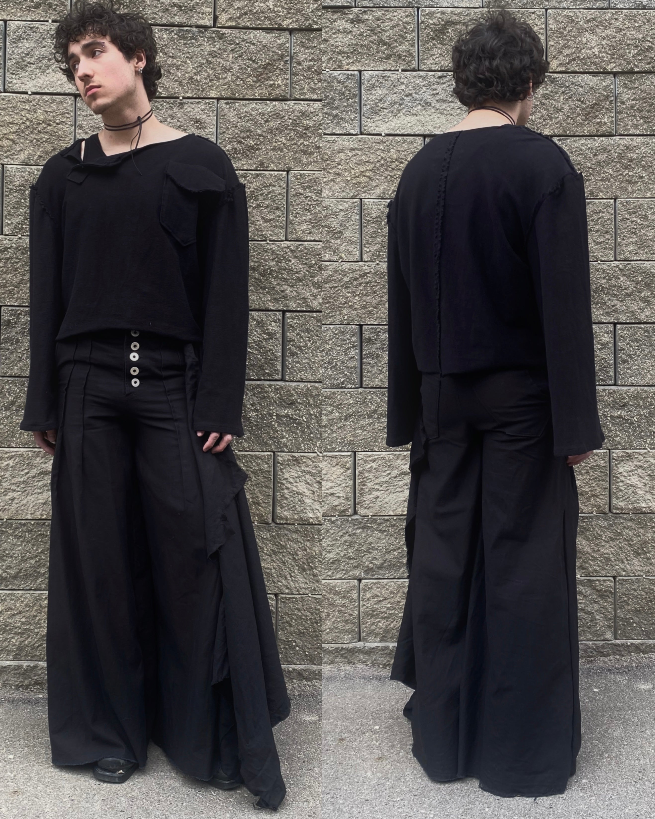 asymmetrical crewneck