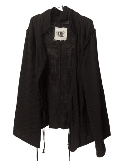 asymmetrical muslin longsleeve