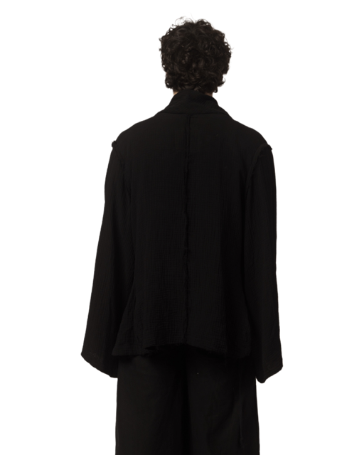 asymmetrical muslin longsleeve